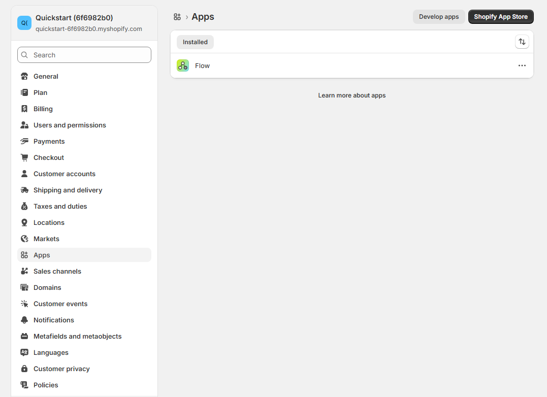 Apps and sales channels