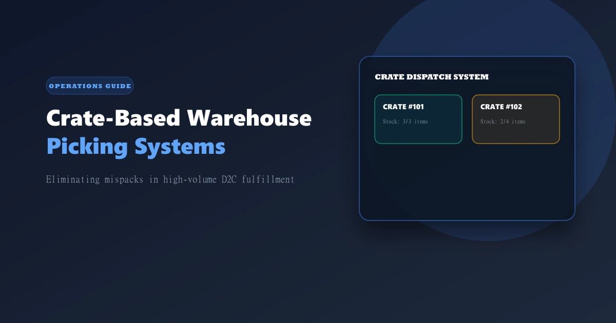 Crate-Based Warehouse Picking: Eliminating Mispacks in High-Volume D2C