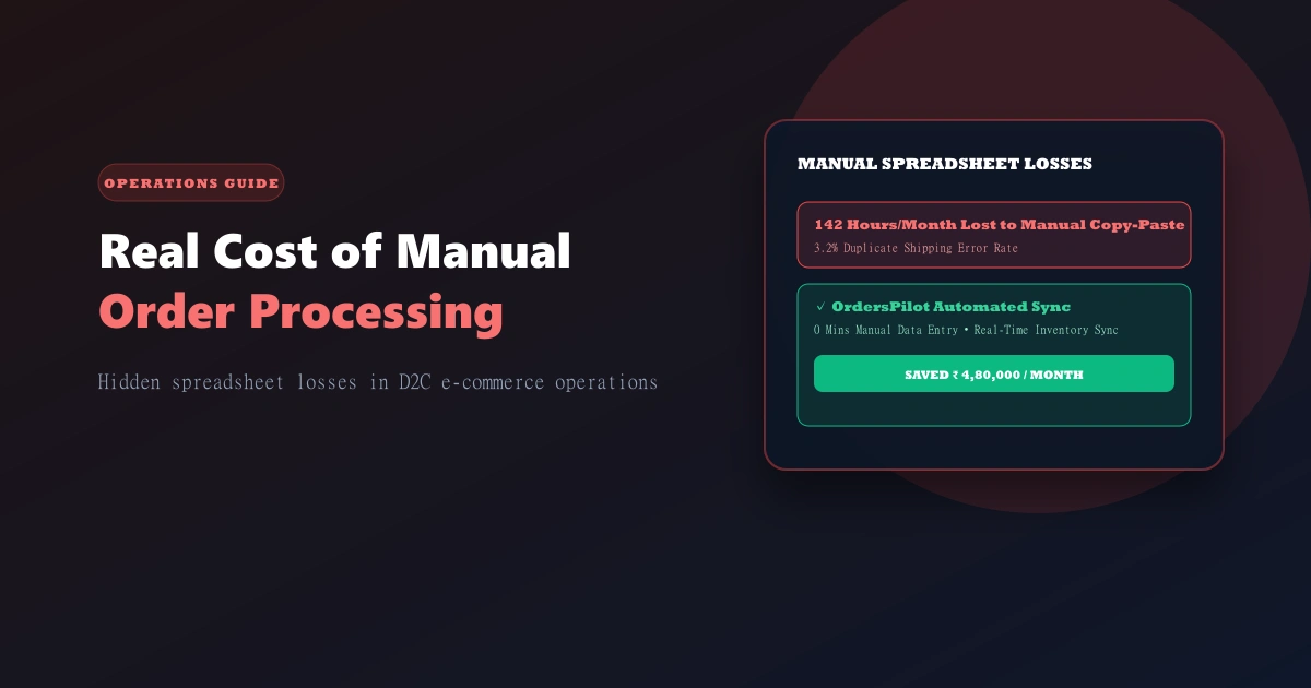The Real Cost of Manual Order Processing — And How to Eliminate It